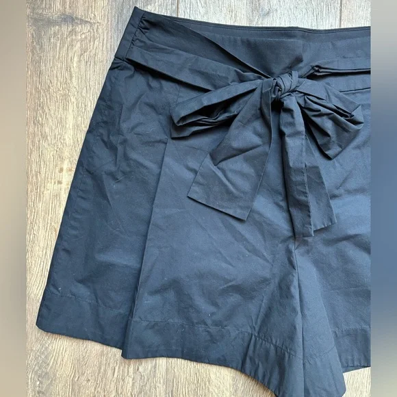NEW J.Crew Black Cotton Bow Shorts Size 10 NWT Lightweight Beach Prep - Picture 7 of 8